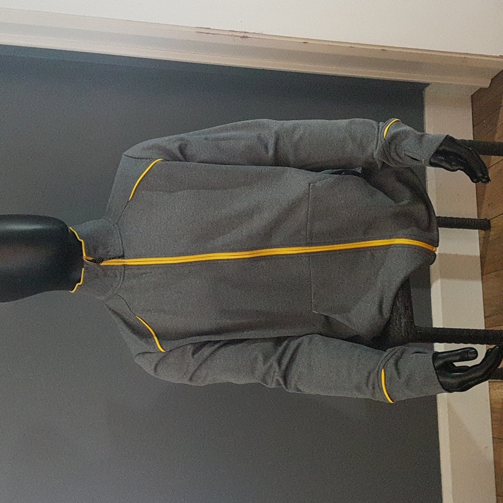 Mens Elevate Tamarack FZ Jacket. Size Large. Yellow and Heather Charcoal